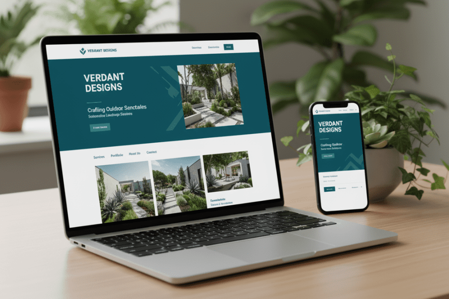 Professional landscaping web designer showcase