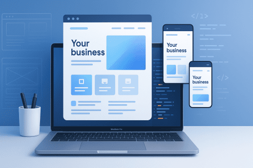 Web development companies near me - professional website design services and e-commerce solutions workspace